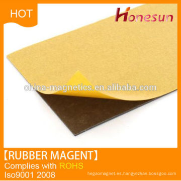 High quality adhesive coated rubber magnet sheets